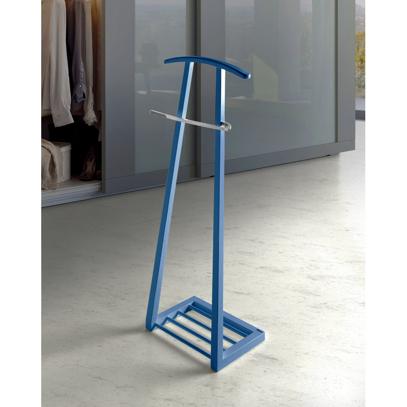 Solid Wood Freestanding Valet Stand, Mustard