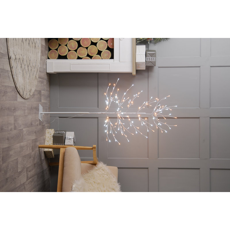 LED Indoor / Outdoor Lighted Christmas Tree, 150cm H x 70cm L x 70cm D, White/Warm White