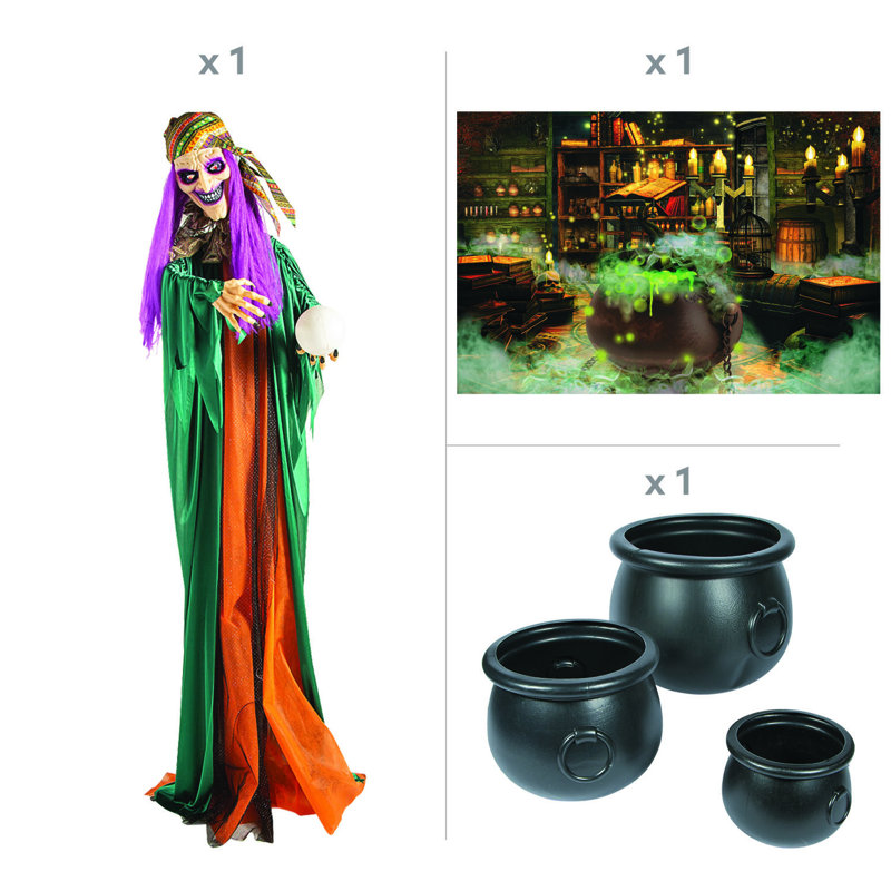 7 pièces de décoration de sorcière Fortune Teller