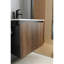 Meuble-lavabo mural 24 po avec porte-serviettes noir-563175797