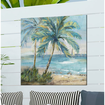 COASTAL PALM 1 OUTDOOR ART 24X24