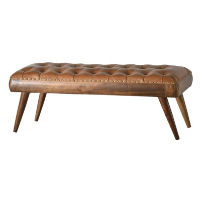 Chaney Luxurious Leather Upholstered 4