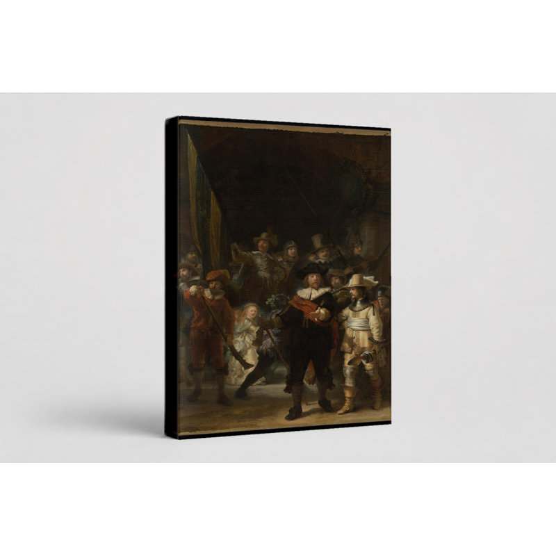 «The Night Watch» (1642) - Art mural sur toile, L 36 po x H 24 po