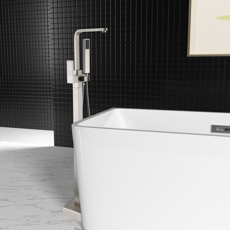 Floor Tub Spout with Diverter