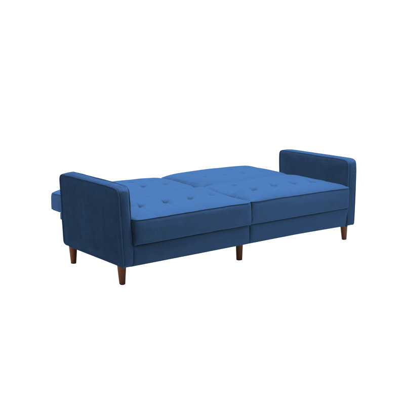 Stetson Upholstered 80'' Sofa, Deep Blue