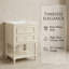 Meuble-lavabo 24 po Retro Design - Lavabo en céramique avec tablette ouverte et 2 tiroirs, style rétro Palace-404909894