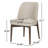 Bacco Curved Back Oatmeal Fabric Dining Side Chair-953140468