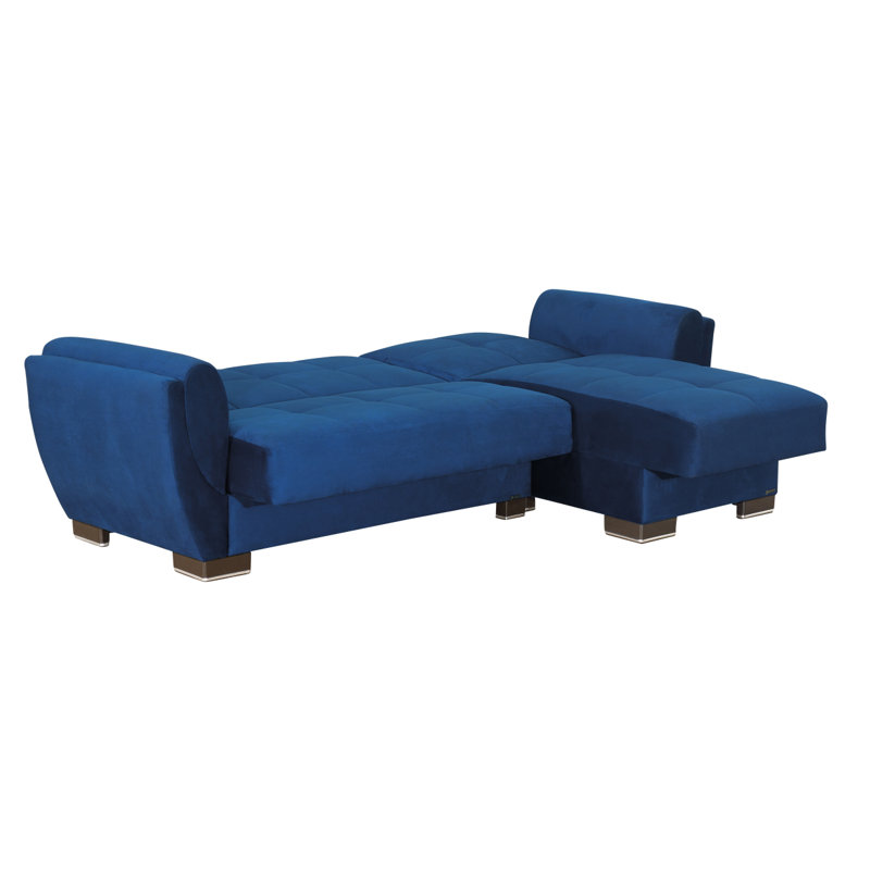 Chaise longue convertible avec rangement Primenest Skyhaven Collection, Bleu