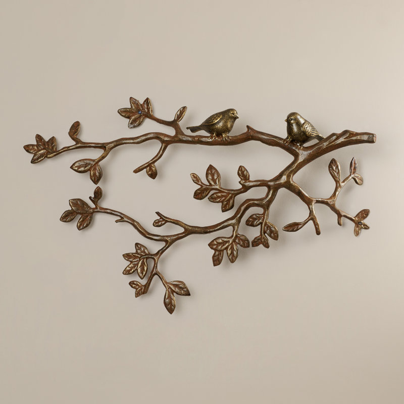 Décoration murale little lovebirds sur branches whowood