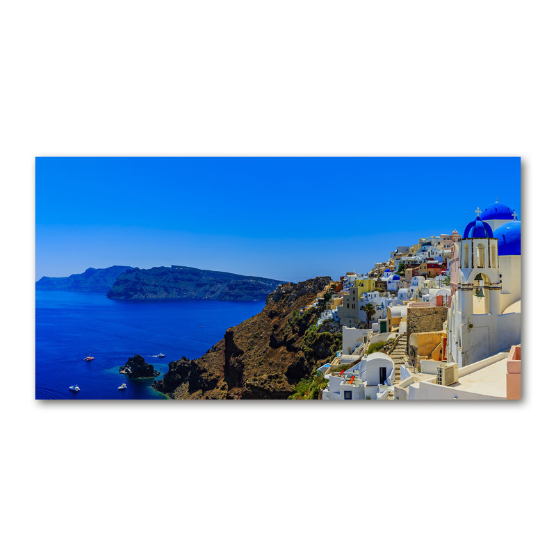 Santorini Greece - Wrapped Canvas Print, Wrapped Canvas, 50cm H x 100cm W