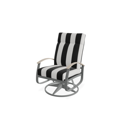 Chaise de patio pivotante avec coussins Askar