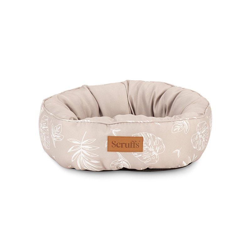 Round Floral Pet Bed