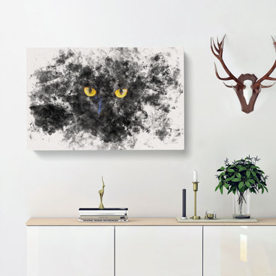 Eyes Of A Cat - Wrapped Canvas