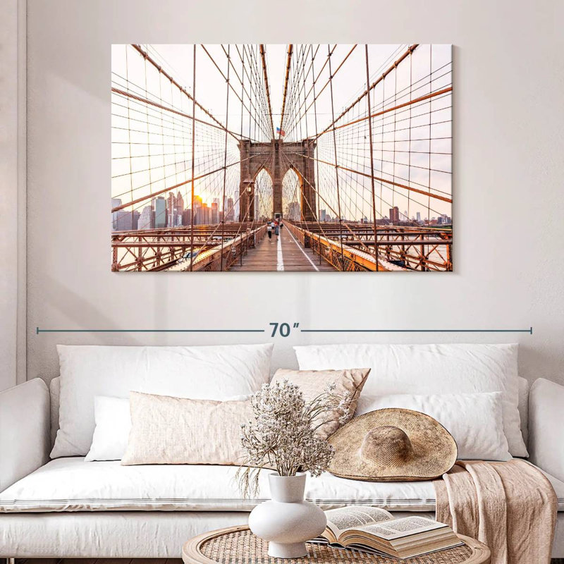 Lilie Brooklyn Bridge Manhattan Skyline, 32'' H x 48'' W