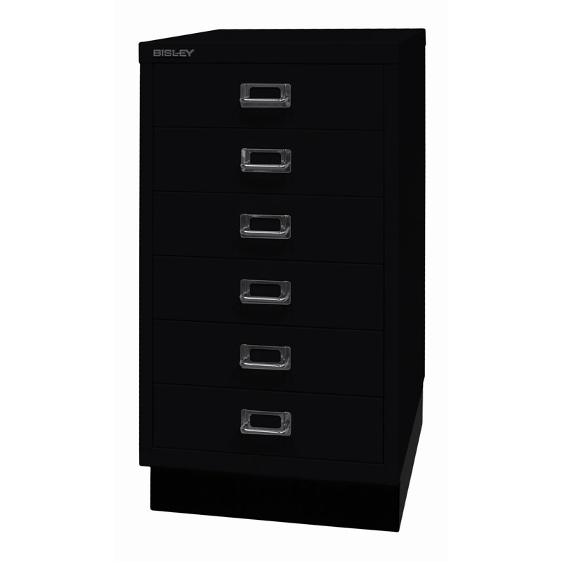 39er 34.9cm Wide 6 -Drawer File Cabinet, Black