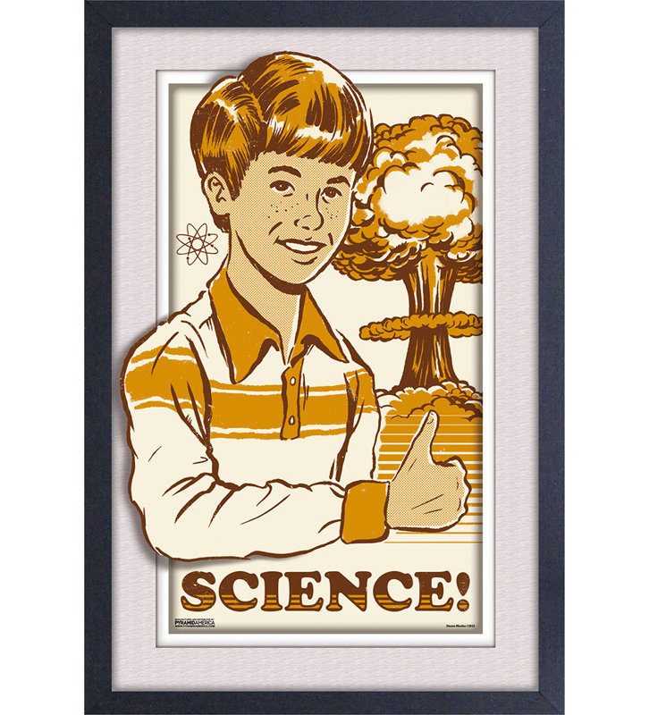 Steven Rhodes - Science 11 x 17 sous plexi, affiche encadrée
