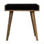 Repose-pieds noir en velours-682926998
