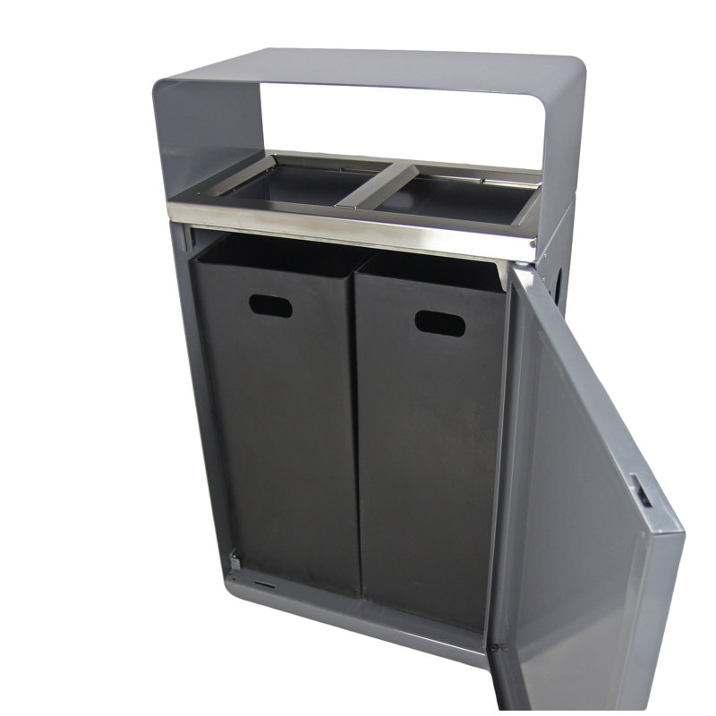 Poubelle intérieure / extérieure pour déchets et recyclage