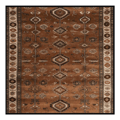 Machine Washable Turkish Brown Area Rug