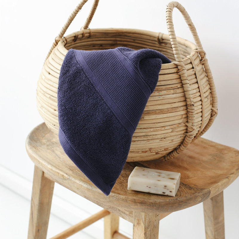  Serviettes de bain, bleu marine, ensemble de 2, Marine