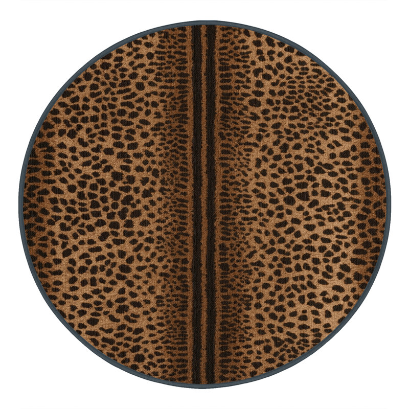  Tapis lavable guépard à gros chats, Carré 4 pi