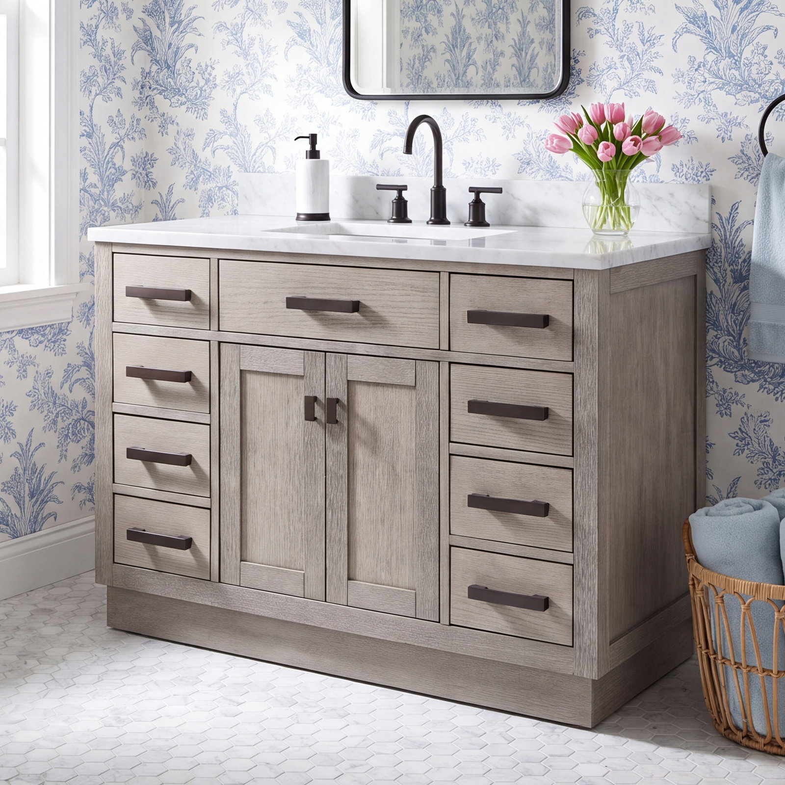 Argenta 48'' Single Bathroom Vanity, Gray