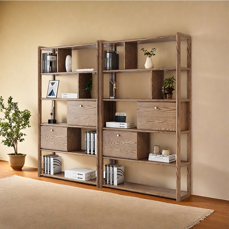 Bibliothèque de rangement style américain