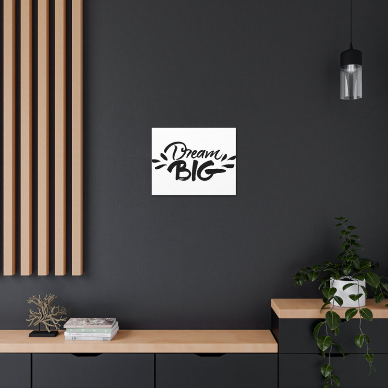 Décoration murale inspirante «Dream Big Plain Motivation», H 11 po x l 14 po