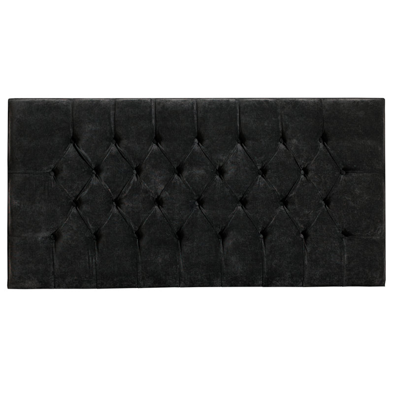 Nicolette Upholstered Headboard, Black, Single (3')