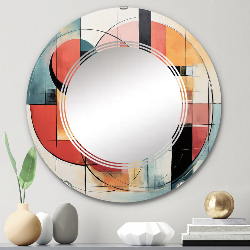 Miroir mural rond Anns, 24 po x 24 po