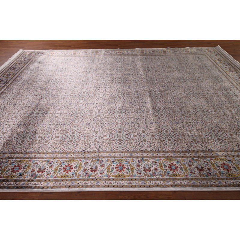 Tapis turc ivoire traditionnel 10x13