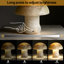 Natural Jade  Mushroom Table  Lamp – 3-Colour Dimmable LED, Brightness Adjustable, Handcrafted Stone Light for Bedroom & Living Room