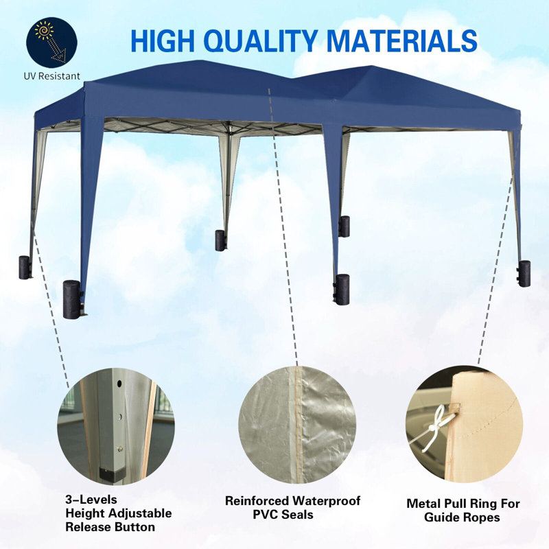 Alanie 6m x 3m Pop Up Gazebo, Blue