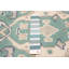 Tapis unique bleu sarcelle 2 pi 5 po x 9 pi 10 po Juanes