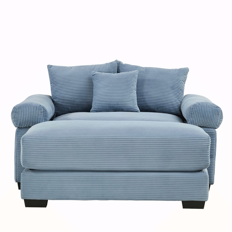 Canapé modulaire surdimensionné 54,3 po Cloud, Bleu