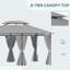 Achante 3m x 4m Metal Patio Gazebo