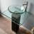 QieRao BV019S 35'' Tall Oval Pedestal Bathroom Sink with Faucet and Drain