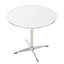Table de salle à manger et à thé. Bureau imperméable, teinté. Pieds, peu encombrant. P 31,38 po x l 31,38 po x H 27,76 po Table blanche. Dessus, imperméable. Conception efficace.