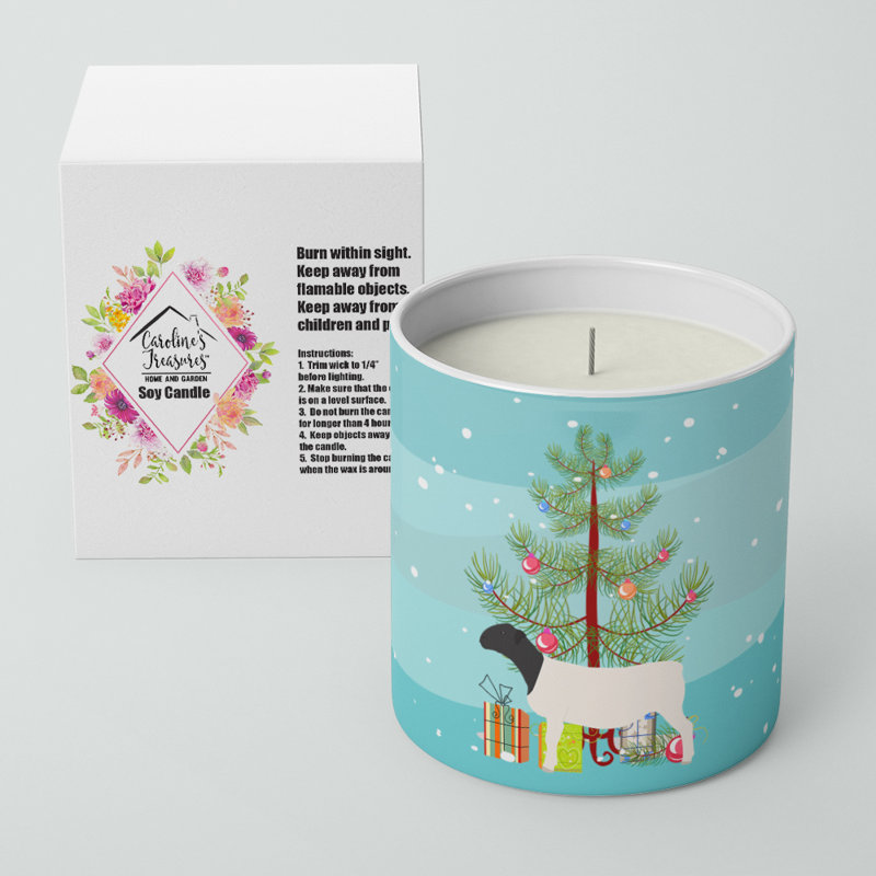 Bougie décorative 10 oz Dorper Sheep Christmas