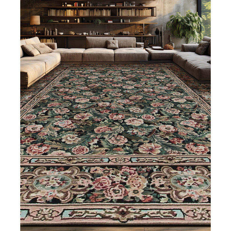 Prince Wool Floral Area Rug