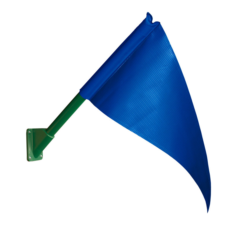 Plastic Flag and Flagpole Set, Blue