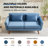 Jadier 66" Upholstered Loveseat Square Sofa-1237332765-1230110786