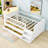 Wood Bed with Storage Drawers and House Shape Design-571519085