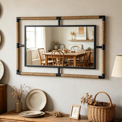 Mirror Iron Rectangle Wall Mirror