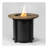 30inch Round Fire Pit Table Propane Fire Table with Lava Rocks-1884778675