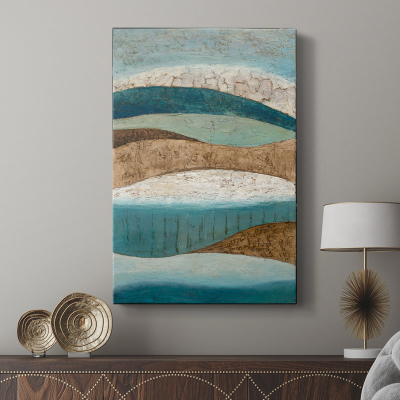«Earth & Sky I» par Norm Olson, reproduction d'art sur toile tendue - galerie sur mesure Cavas, H 60 po x l 40 po