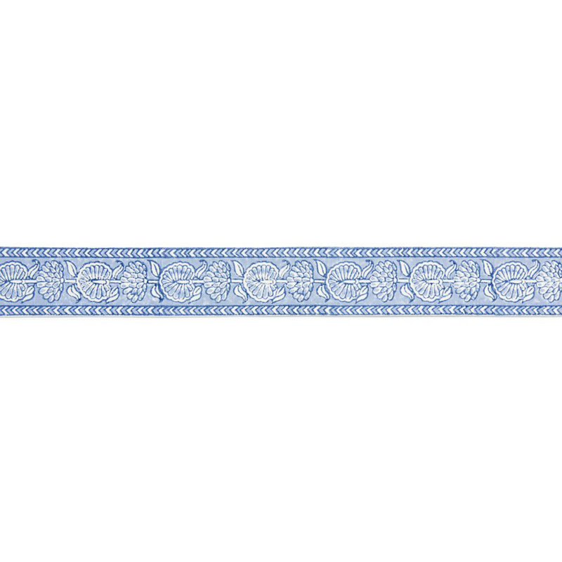 Pacifica Tulsi Block Print 100% Cotton Fabric, Lakeside