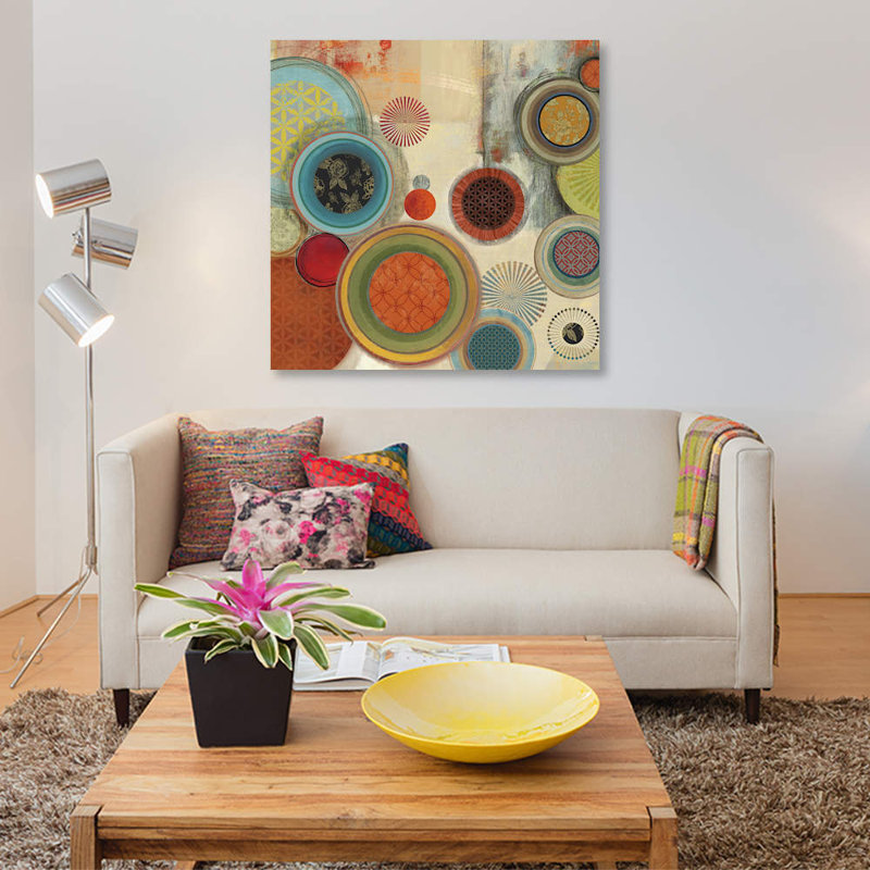 «Motions I», reproduction sur toile, H 26 po x l 26 po x P 1,5 po, Pas de tapis, Toile tendue