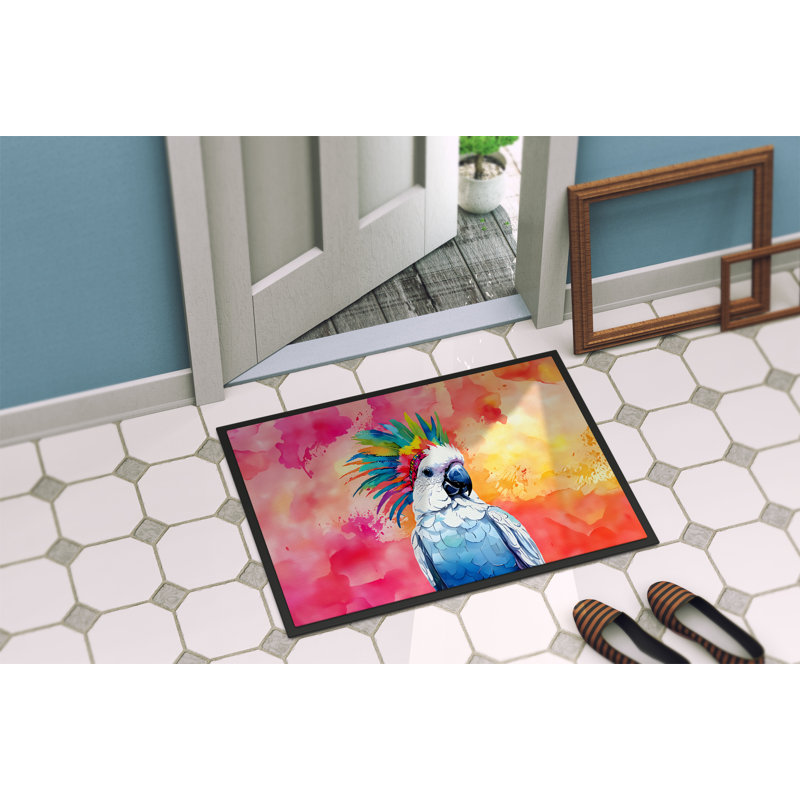 Tapis de porte intérieur et extérieur antidérapant Thailen Cockatoo, L 24 po x L 36 po
