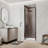 28"-30"W X 72"H Semi-Frameless 180° Rotatable Pivot Shower Door With 1/4 Inches Tempered Glass-120349516